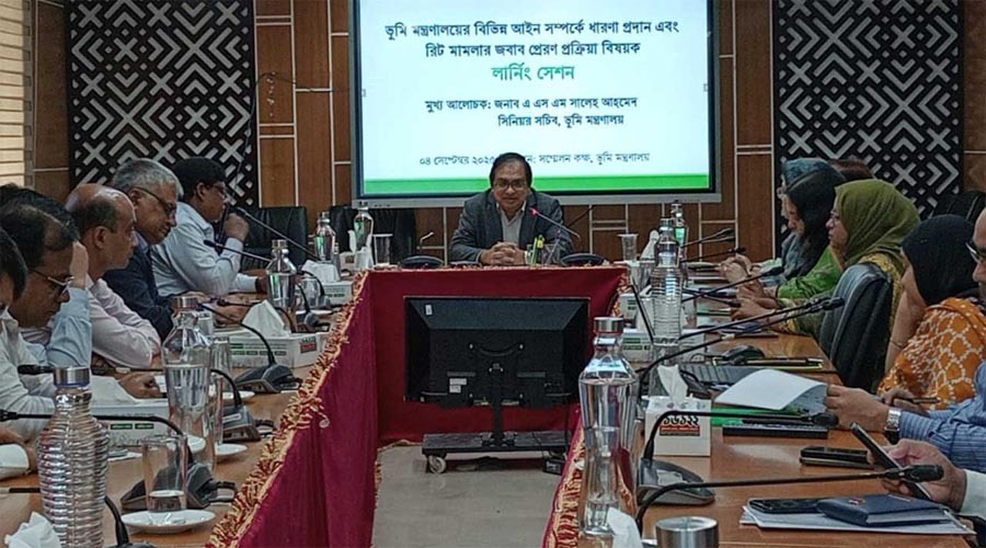 দেশে মোট মামলার ৮০ শতাংশই ভূমি সংক্রান্ত: সিনিয়র সচিব