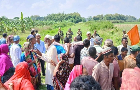 মুজিবনগর সীমান্ত ভারতীয় নাগরিকের মরদেহ দেখলো বাংলাদেশী স্বজনরা