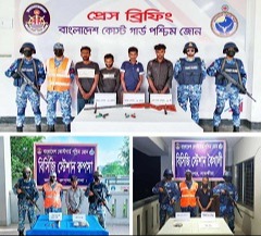 খুলনায় দেশীয় অস্ত্র, গোলাবারুদ ও মাদকসহ আটক ৬