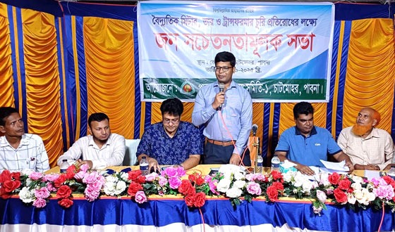 বৈদ্যুতিক মিটার ও ট্রান্সফরমার চুরি রোধে সচেতনতা মূলক সভা