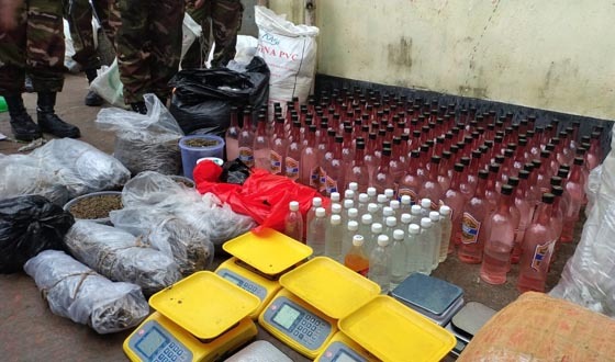 বগুড়ায় যৌথ বাহিনীর অভিযানে বিপুল পরিমাণ মাদক উদ্ধার, গ্রেপ্তার ২