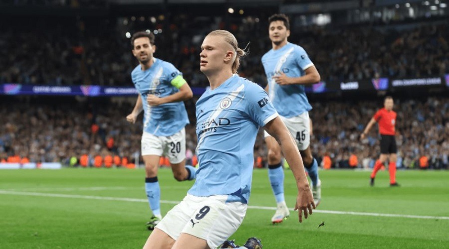 হালান্ডের রেকর্ডের ম্যাচে জয় পেলো ম্যানসিটি