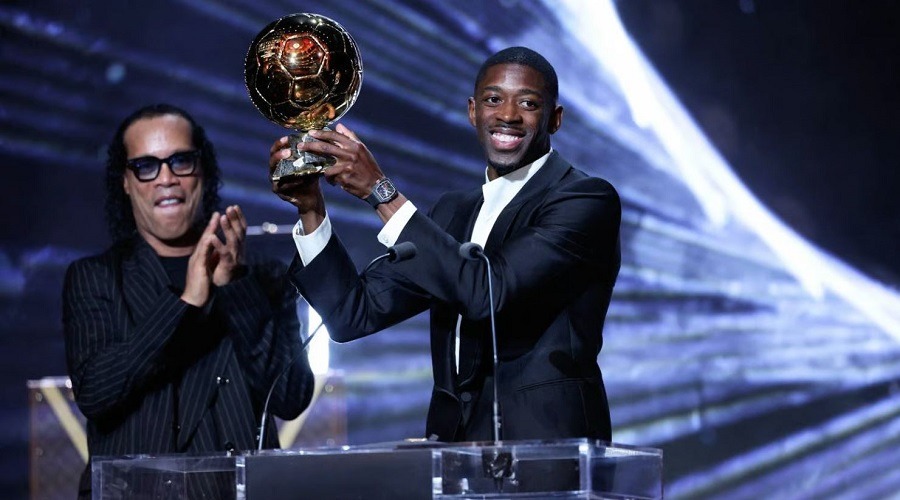 ইয়ামালকে পেছনে ফেলে ব্যালন ডি’অর জিতলেন দেম্বেলে