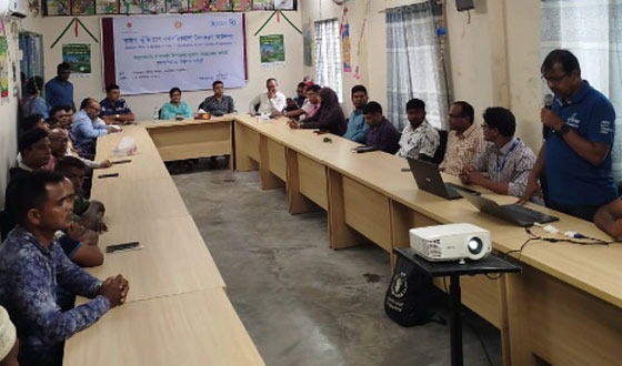 আশাশুনিতে দুর্যোগ ঝুঁকিহ্রাস কর্মপরিকল্পনা বৈধকরণ কর্মশালা