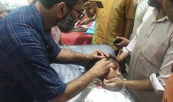 নাজিরপুর বিদ্যালয়ে ভেঙে পড়ল বৈদ্যুতিক পাখা, ২ শিক্ষার্থী আহত