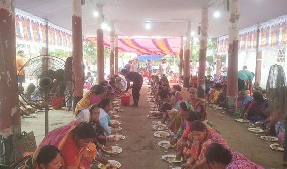 বাজিতপুরে জগদীশ সাহার প্রয়াণ দিবস উপলক্ষে কাঙ্গালী ভোজের আয়োজন