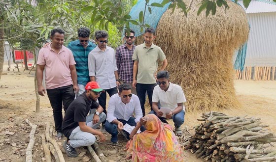 ধানের শীষের পক্ষে প্রচারণায় কেন্দ্রীয় ছাত্রদলের নেতা