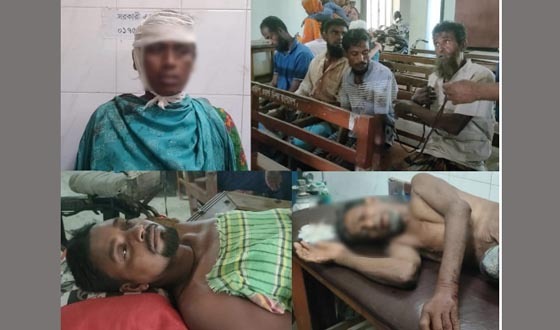 আশাশুনির খাজরায় রাস্তা নিয়ে সংঘর্ষ আহত ৮, আটক ৮