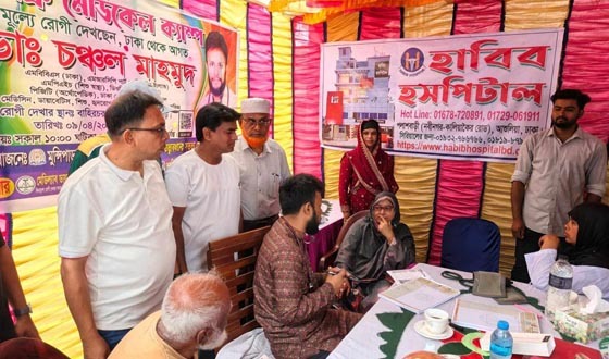 ভেড়ামারার বাহিরচরে ফ্রি মেডিকেল ক্যাম্প অনুষ্ঠিত