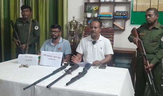 সুন্দরবনে দেশীয় বন্দুকসহ ৪ রাউন্ড গুলি উদ্ধার