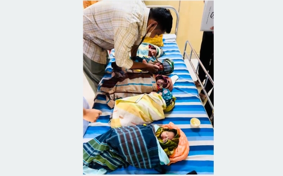 কাপাসিয়ায় সৌদি প্রবাসীর স্ত্রী একসাথে ৫ সন্তানের জন্ম দিয়েছে