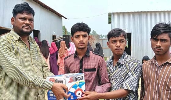 শ্রীবরদীতে শিক্ষার্থীদের জন্য সিলিং ফ্যান সরবরাহ