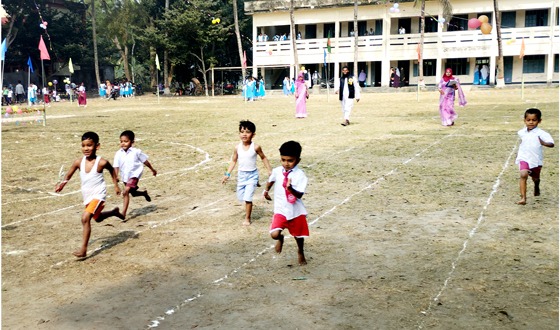 চরভদ্রাসনে কেজি স্কুলের বার্ষিক ক্রীড়া অনুষ্ঠিত