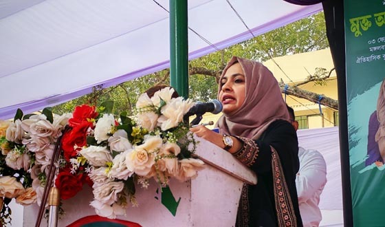 গণতন্ত্র পুনরুদ্ধারের জন্য আপনারা ভোট দিবেন: সায়মা ফেরদৌস