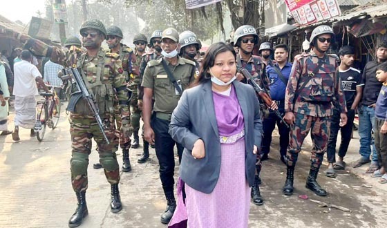 সৈয়দপুরে অবৈধ দখল উচ্ছেদে যৌথ অভিযান