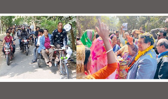 বরিশাল-১ আসনের প্রার্থীদের বিরামহীন প্রচারণা