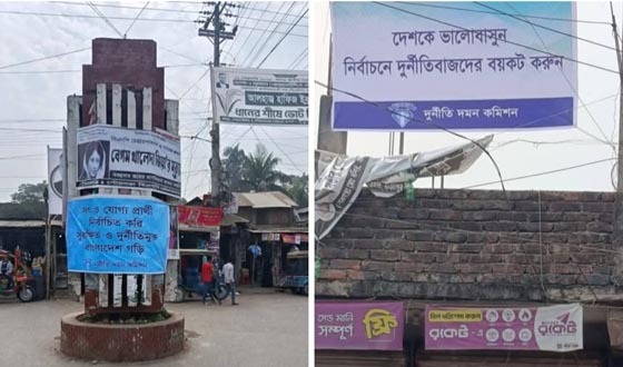 দৌলতখানে যোগ্য প্রার্থী নির্বাচনে দুদকের  বিলবোর্ডে