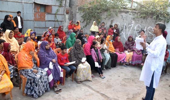 রাজশাহী-২ আসনে বিএনপি প্রার্থীর উঠান বৈঠক