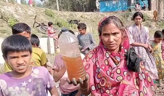 শ্রীবরদীতে খনিজ তেল সদৃশ পদার্থ বের হওয়ার ঘটনায় চাঞ্চল্য