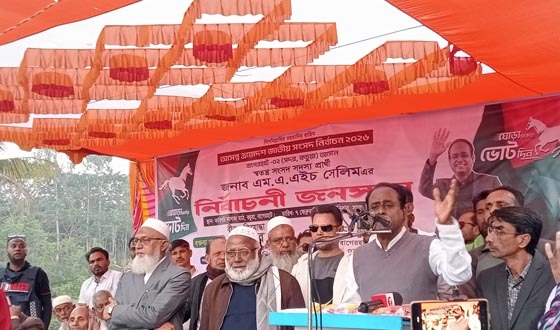 কচুয়ায় স্বতন্ত্র প্রার্থীর নির্বাচনী জনসভা