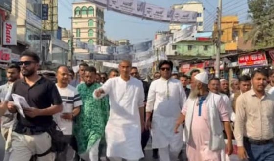 লক্ষ্ণীপুরে এ্যানীর সমর্থনে বিএনপির গণমিছিল