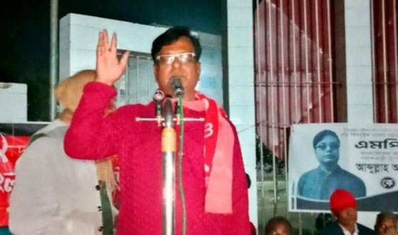 গাইবান্ধা-৩ আসনে কাস্তের নির্বাচনী সভা