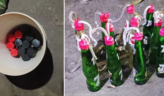 রাজশাহীতে পেট্রোল বোমা ও ককটেল উদ্ধার