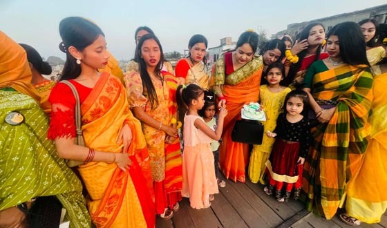 চাঁদপুরে বিজয়ী এর উদ্যোগে বসন্ত উৎসব পালন