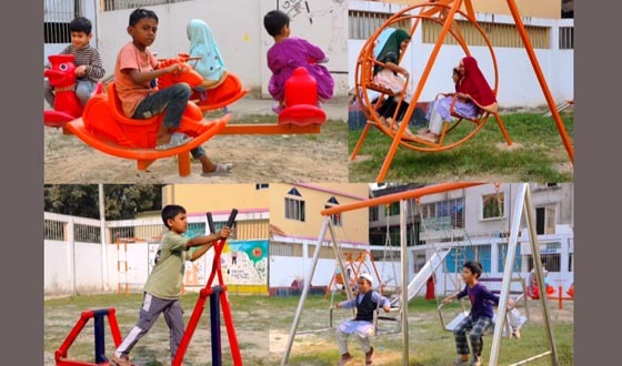 প্রাণ ফিরে পেল শিশুদের বিনোদন কেন্দ্র ‘জামান শিশু পার্ক’