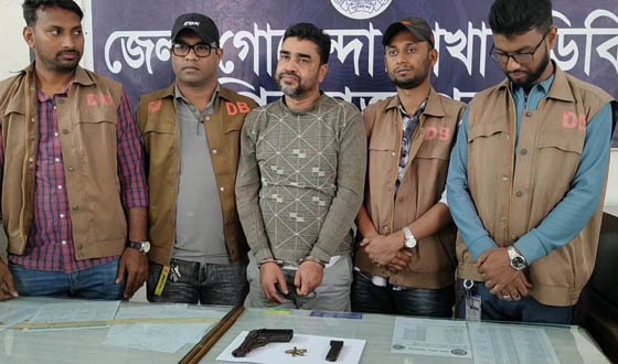 বিদেশী পিস্তলসহ পিরোজপুরে একজন গ্রেপ্তার