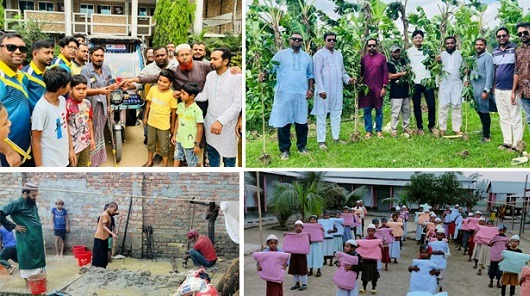 শেরপুরে মানবতার সেবায় দৌড় পরিবার সামাজিক কার্যক্রম