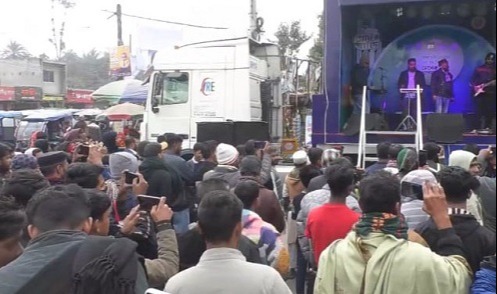 ভোটাধিকার বিষয়ে জনসচেতনতা বাড়াতে লক্ষ্ণীপুরে  ভোটের গাড়