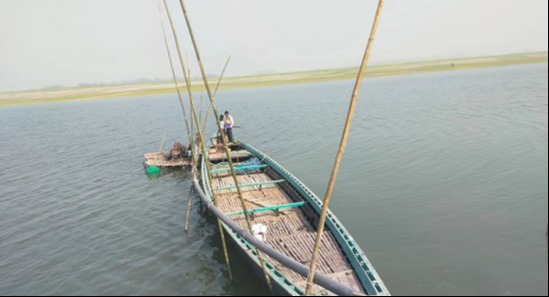 ভূঞাপুরে অননুমোদিত ড্রেজারে বালু উত্তোলন