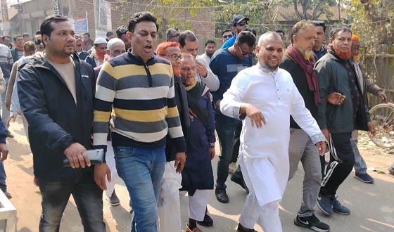 নড়াইল-২ আসনের স্বতন্ত্র প্রার্থী মনিরুলের গণসংযোগ