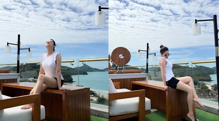 সৈকতে উষ্ণতা ছড়ালেন পরীমণি