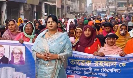 গফরগাঁওয়ে তারেক রহমানকে বিএনপির চেয়ারম্যান করায় শোভাযাত্রা