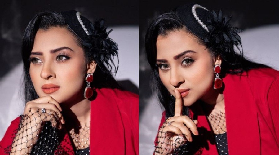 লাল পোশাকে নজর কাড়লেন বুবলী