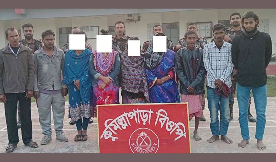 ভারতে অনুপ্রবেশকালে মহেশপুর সীমান্তে আটক ২১