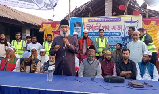 আশাশুনির ৩ ইউনিয়নে রবিউল বাশারের গণসংযোগ