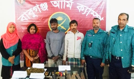 বাবুগঞ্জে মাদকবিরোধী অভিযানে আটক ৩