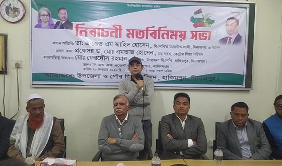 হাকিমপুরে এয়োদশ জাতীয় সংসদ নির্বাচনী মতবিনিময়