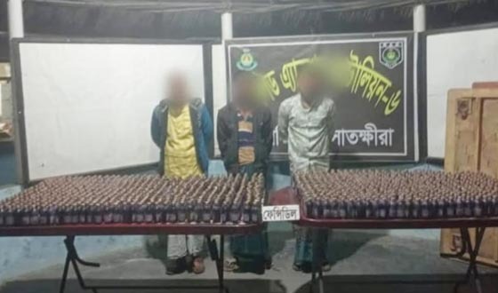 দেবহাটায় কোরেক্স ও ফেন্সিডিল উদ্ধারের ঘটনায় মামলা দায়ের