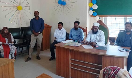 বাউফলে জলবায়ু পরিবর্তনে ইমার্জেন্সি হেলথ রেসপন্স গ্রুপের দক্ষতা উন্নয়ন ওয়ার্কশপ