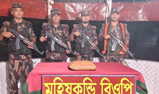 দৌলতপুর সীমান্তে মাদক ও অবৈধ ওষুধ উদ্ধার