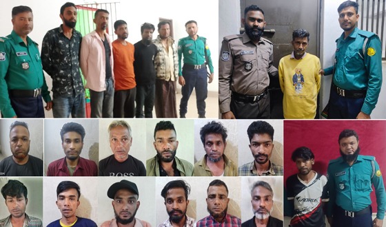 সিলেটে ১৪০ ছিনতাইকারী ও প্রতারক চক্রের সদস্য আটক