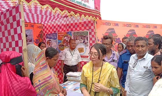 কয়রায় মানুষকে জনসচেতনতা বৃদ্ধিতে দূর্যোগ প্রস্তুুতি বিষয়ে মেলা