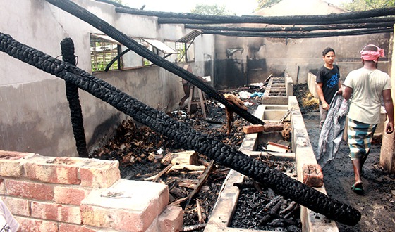 ফুলবাড়ীতে মশার কয়েলের আগুনে পুড়ে চারটি ছাগলের মৃত্যু, গরু আহত