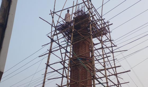 শোভাবর্ধনে নির্মাণ হচ্ছে সুউচ্চ দৃষ্টিনন্দন মিনার