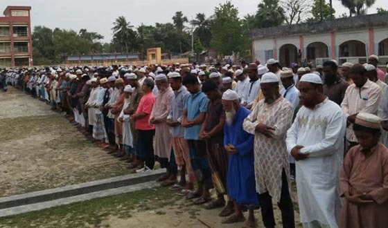 খাজরা ইউপির সাবেক চেয়ারম্যানের মায়ের দাফন সম্পন্ন