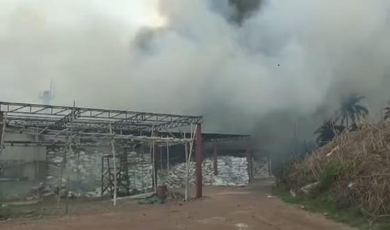 অপসোনিন ফার্মাসিউটিক্যালসের কারখানায় আগুন